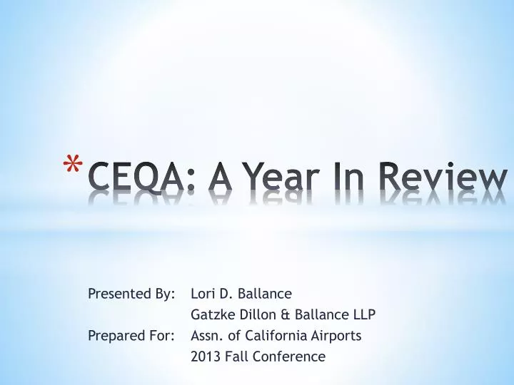 ceqa a year in review