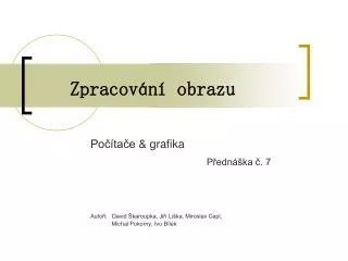 zpracov n obrazu