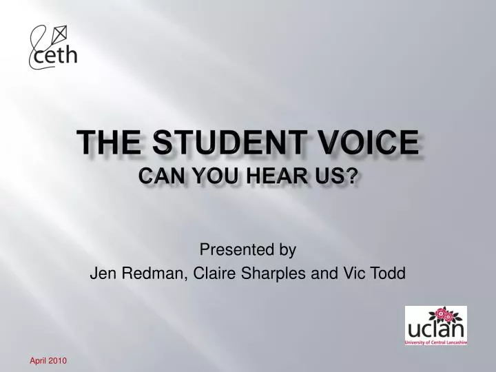 the student voice can you hear us