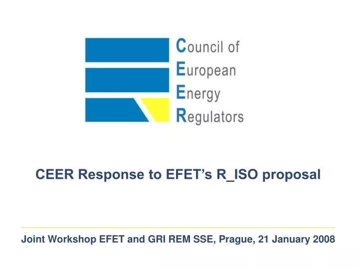 joint workshop efet and gri rem sse prague 21 january 2008