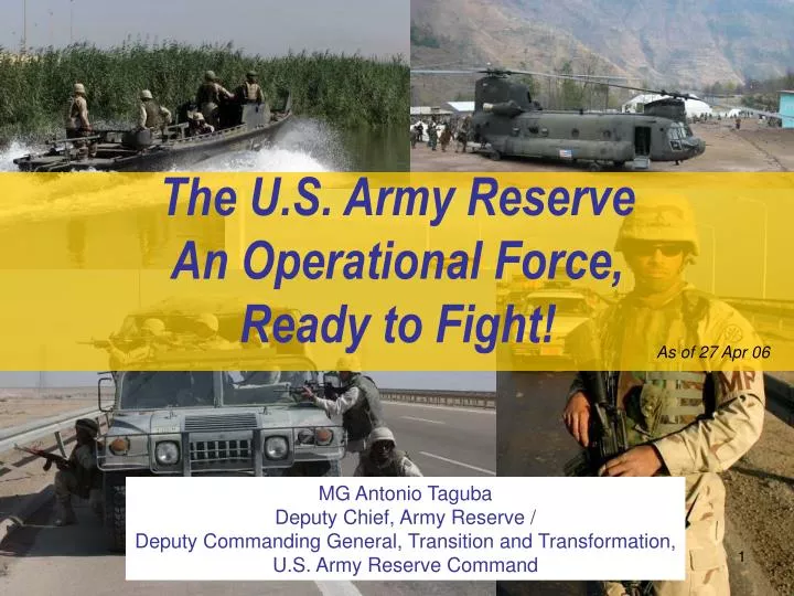 the u s army reserve an operational force ready to fight
