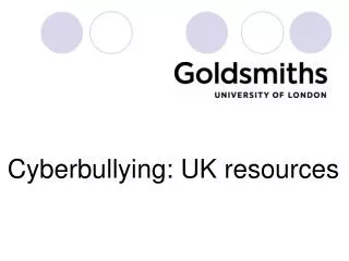 Cyberbullying: UK resources