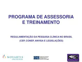 programa de assessoria e treinamento