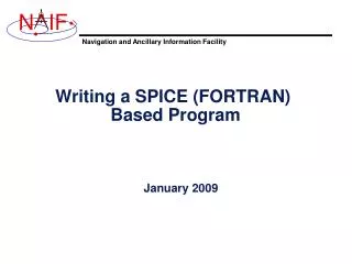 Writing a SPICE (FORTRAN) Based Program