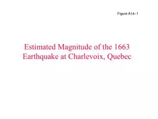 Estimated Magnitude of the 1663 Earthquake at Charlevoix, Quebec
