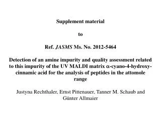 Supplement material to Ref. JASMS Ms. No. 2012-5464