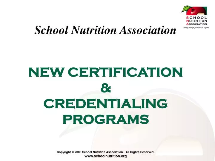 new certification credentialing programs