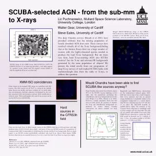 SCUBA-selected AGN - from the sub-mm to X-rays