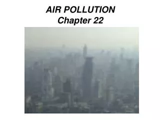 AIR POLLUTION Chapter 22