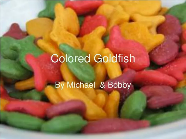 colored goldfish