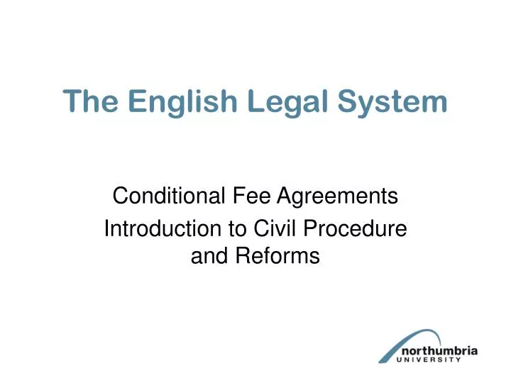 the english legal system