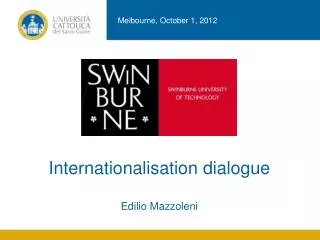 Internationalisation dialogue Edilio Mazzoleni