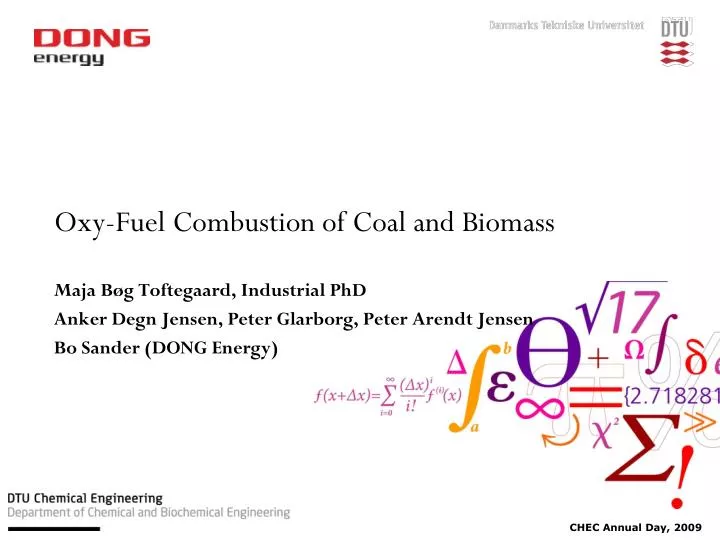 oxy fuel combustion of coal and biomass