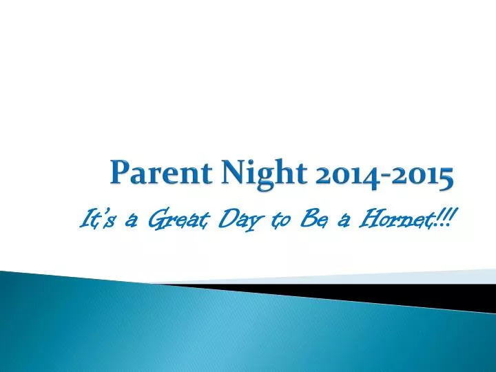 parent night 2014 2015
