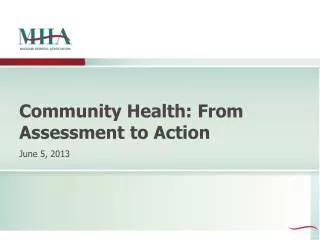 Community Health: From Assessment to Action