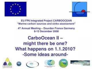 CarboOcean final report ICOS COCOS COMBINE EPOCA other running initiatives