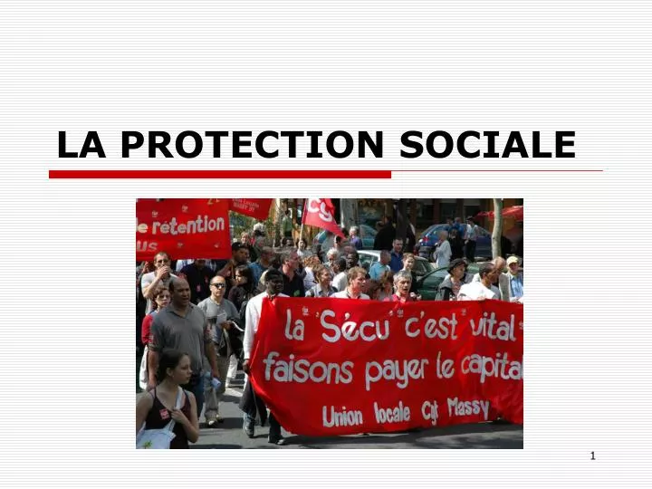 la protection sociale