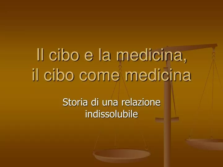 il cibo e la medicina il cibo come medicina