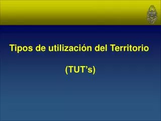 tipos de utilizaci n del territorio tut s