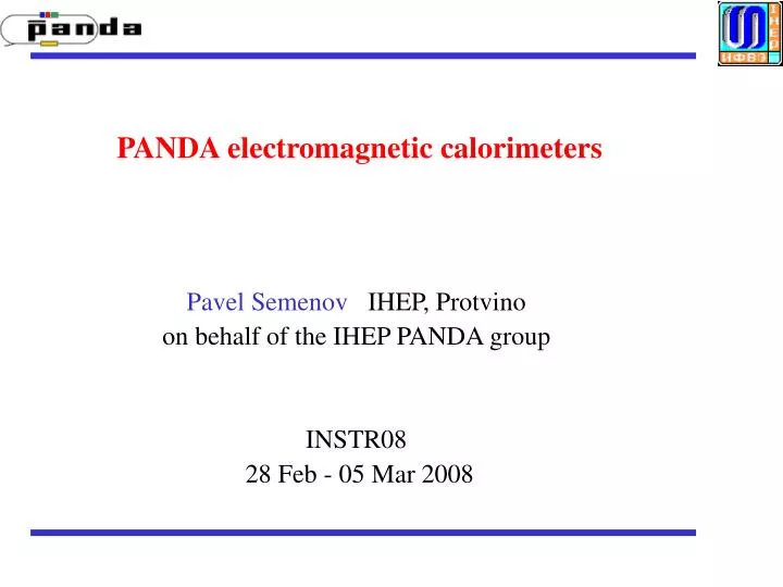 panda electromagnetic calorimeters