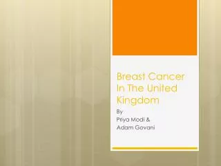 Breast Cancer In The United Kingdom