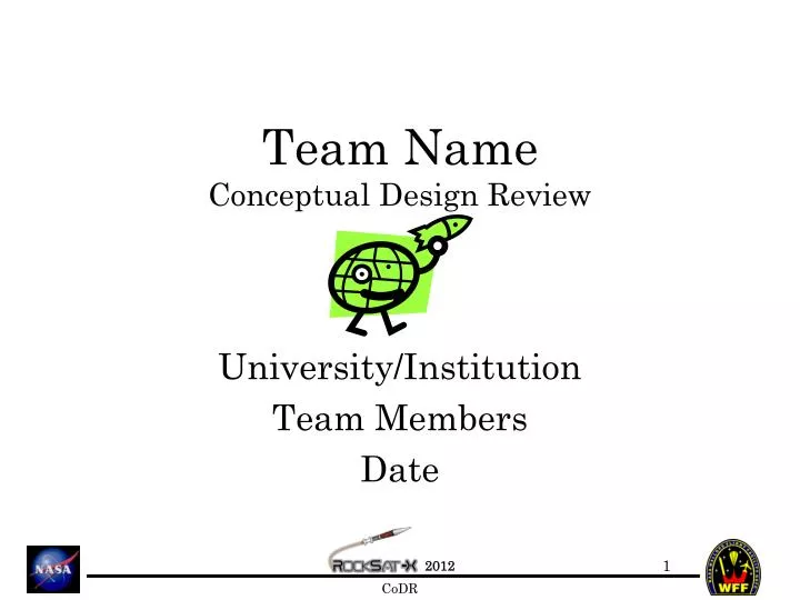 team name conceptual design review