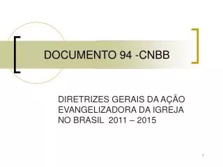 documento 94 cnbb