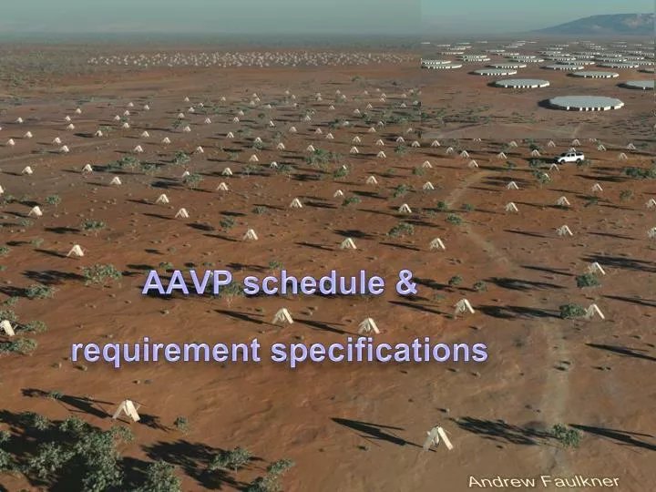 aavp schedule requirement specifications