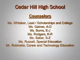 Cedar Hill High School