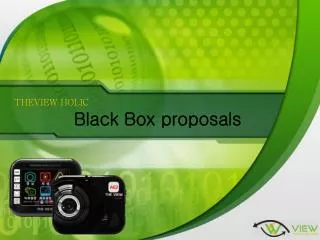 THEVIEW HOLIC Black Box proposals