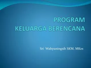 program keluarga berencana