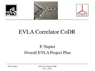 EVLA Correlator CoDR
