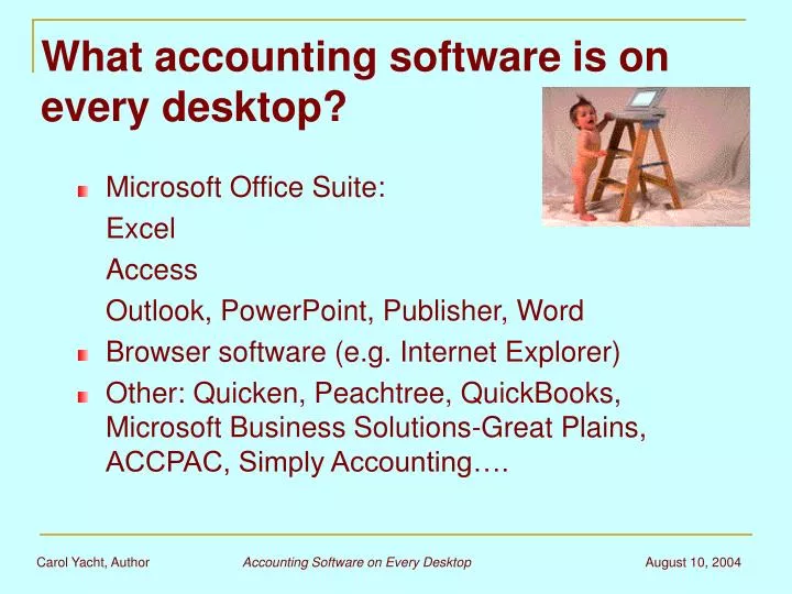 what accounting software is on every desktop
