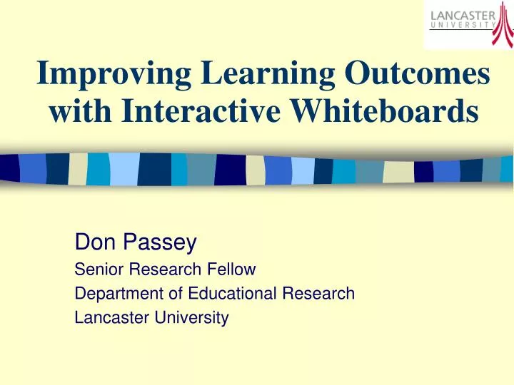 improving learning outcomes with interactive whiteboards