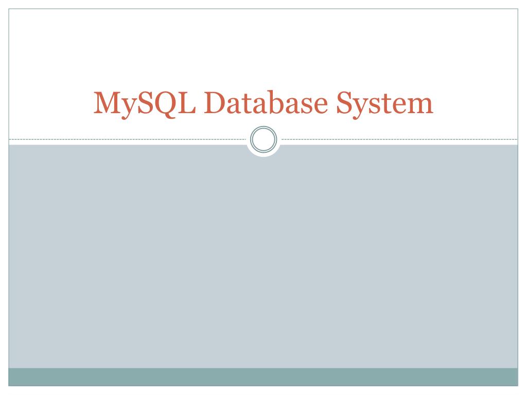 PPT - MySQL Database System PowerPoint Presentation, free download - ID ...