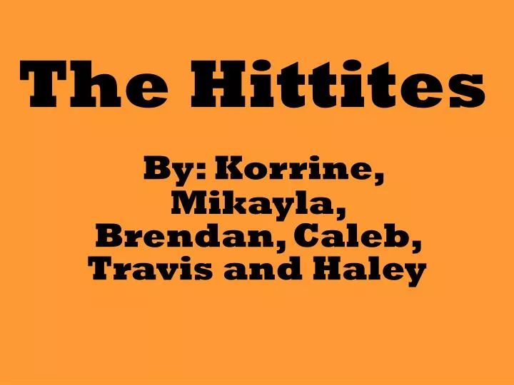 the hittites