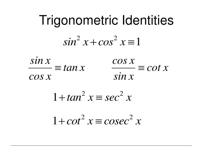 trigonometric identities