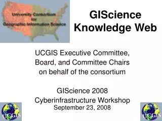 GIScience Knowledge Web