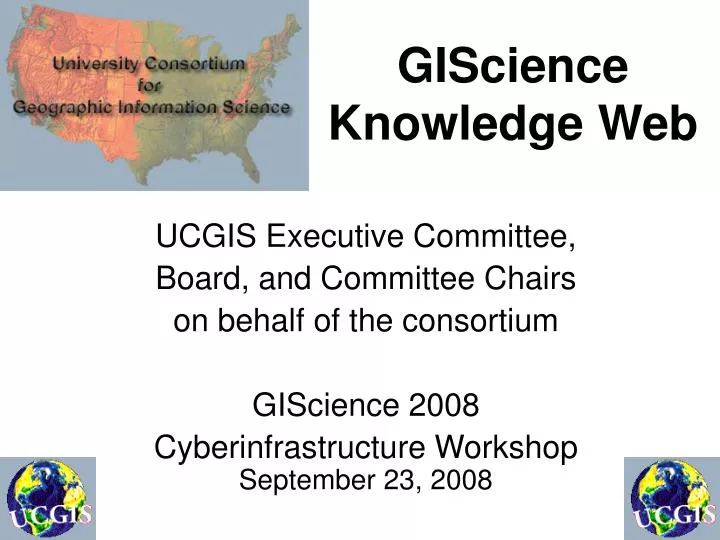 giscience knowledge web