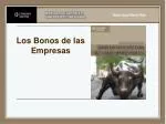 Los Bonos de las Empresas - slide 1