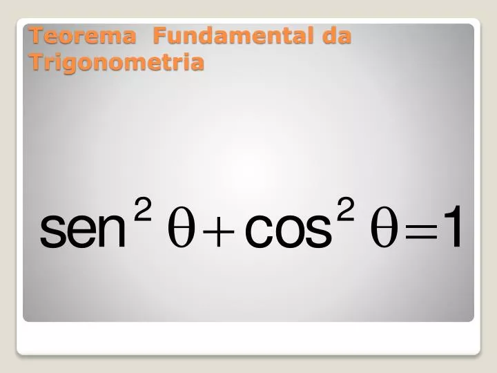 teorema fundamental da trigonometria