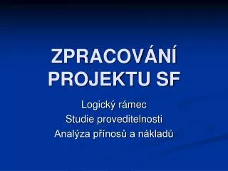 zpracov n projektu sf