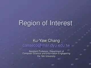 Region of Interest