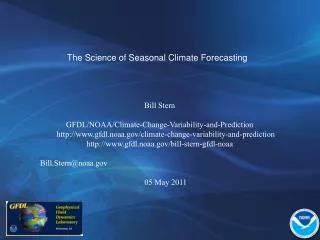 The Science of Seasonal Climate Forecasting
