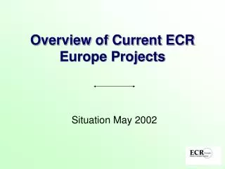 Overview of Current ECR Europe Projects