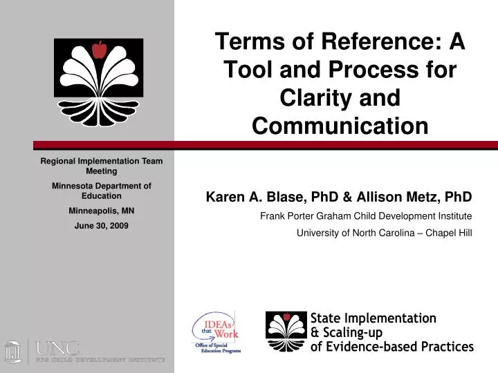terms of reference a tool and process for clarity and communication
