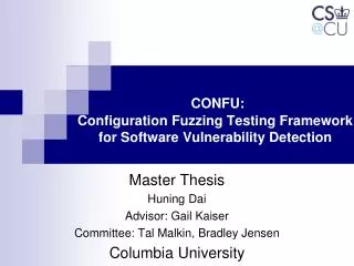 CONFU: Configuration Fuzzing Testing Framework for Software Vulnerability Detection