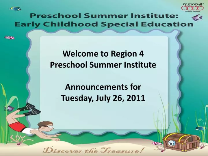 announcements for tuesday july 26 2011