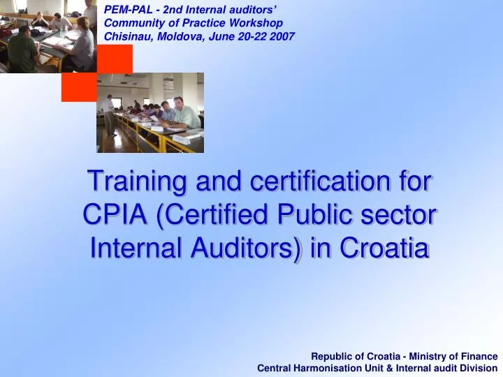 training and certification for cpia certified public sector internal auditors in croatia