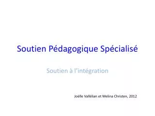 soutien p dagogique sp cialis